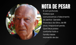 Leia mais sobre o artigo Nota de Falecimento do senhor Geraldo Francisco da Silva