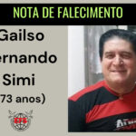 Nota de Falecimento do senhor Gailso Fernando Simi, de 73 anos