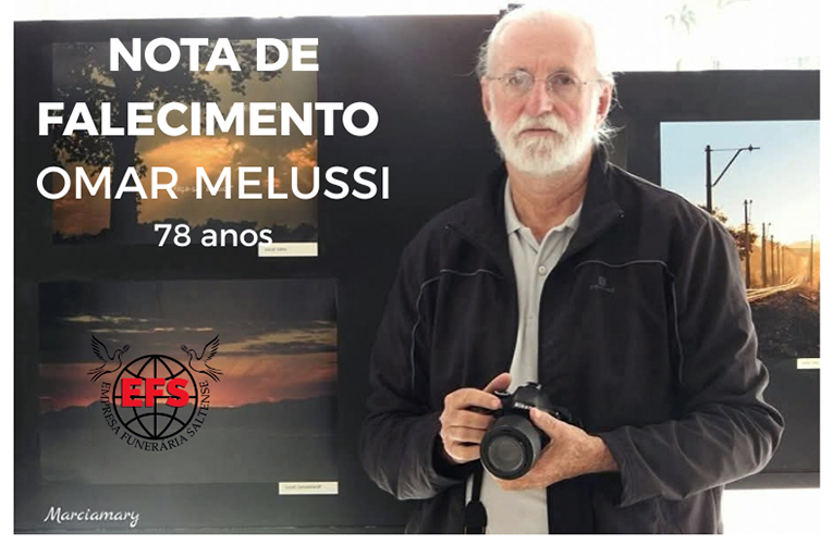 Nota de Falecimento do senhor Omar Melussi, em Salto
